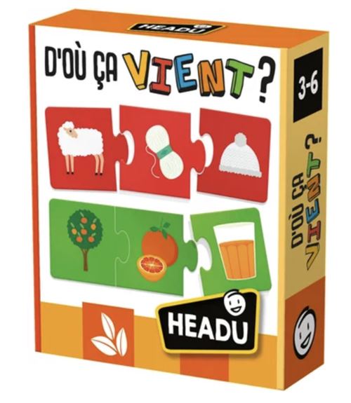 Non Communiqué Orange Puzzle "D'où Ça Vient ?" Headu