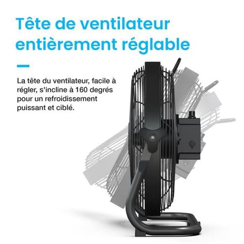 FS40N - Ventilateur sur pied en inox et silencieux - Ventilateur