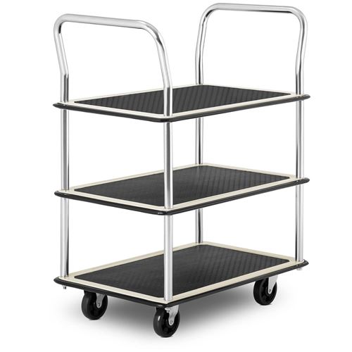 MSW Chariot de manutention - 150 kg max. - 3 plateaux