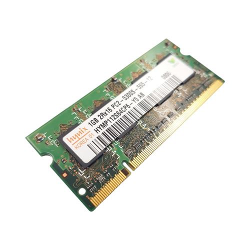 Barrette Mémoire 1Go RAM DDR2 Hynix HYMP112S64CP6-Y5 SO-DIMM PC2-5300S