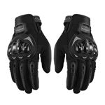 1 Paire de Gants de moto noirs taille M à écran tactile pour les sports de plein air