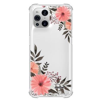 Coque Souple Renforc E Pour Oppo Find X Pro Fleurs Roses Evetane