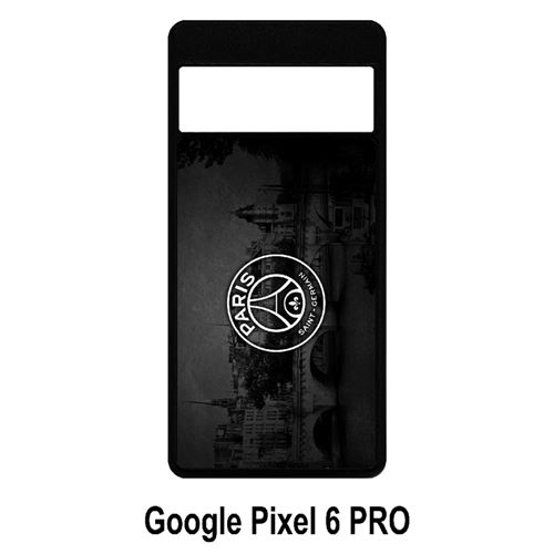 Coque My-Kase pour google Pixel 6 PRO - 106 psg paris saint germain la seine - Silicone Noir