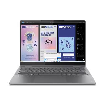 Lenovo Yoga 7 2-in-1 14ILL10 Intel Core Ultra 7 256V Hybride (2-en-1) 35,6 cm (14") Écran tactile WUXGA 16 Go LPDDR5x-SDRAM 512 Go SSD Wi-Fi 7 (802.11be) Windows 11 Home Italien Gris - 1