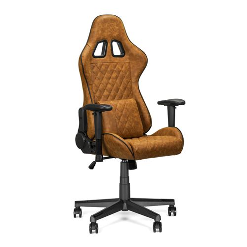 Chaise gaming elite gear4u - fauteuil gamer avec coussin nuque et