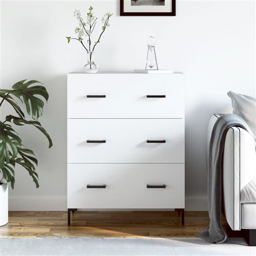 vidaXL - Buffet - 69,5x34x90 cm - Blanc - Image 2