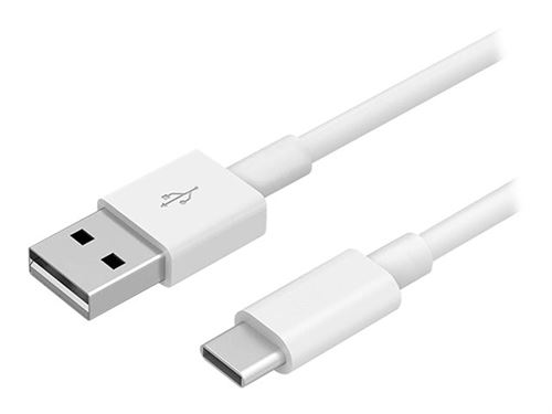 DLH - Câble USB - 24 pin USB-C (M) pour USB (M) - USB 2.0 - 3 A - 1 m - blanc