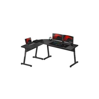 Nileco Style Princesse Fille Bureau Gaming,Stable K-Forme Bureau Gamer avec  Gestion du Cordon,Ergonomique E-Sports PC Bureau D'ordinateur pour Enfant