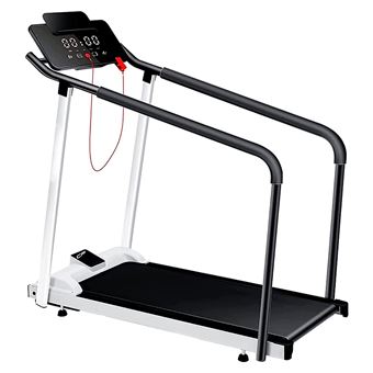 Tapis de course S1 Gold - Tapis de course pliable et silencieux avec 3 vitesses, main courante allongée et amortissement intelligent - Idéal pour les seniors et la rééducation - 1