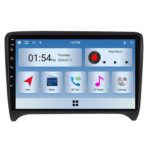 Autoradio RoverOne® Bluetooth CarPlay 2 Din 6Go RAM 128Go ROM pour Audi TT 2 8J 2006 - 2014