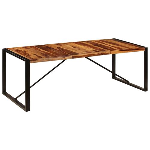 vidaXL Table de salle à manger 220x100x75 cm Bois solide de Sesham