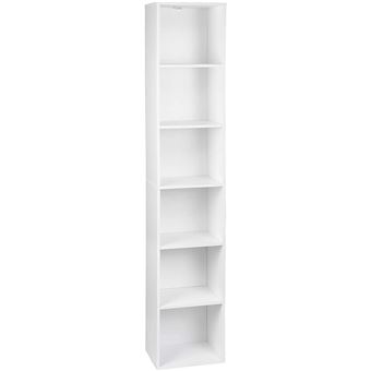 Bibliothèque 9 Cubes Ouverte En MDF Blanc - Étagère Rangement Moderne Pour Salon, Bureau Ou Chambre