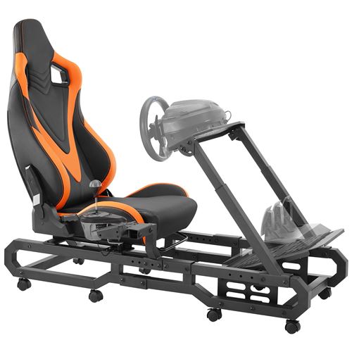 Support de Volant Course avec Roues et Pédalier pour Logitech G923/G920/G29,Thrustmaster