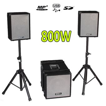 Ibiza light - Pack Sono DJ 2800w Cube 1512 avec Caisson amplifié