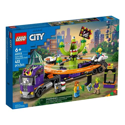 City Le manège de l'espace sur son camion