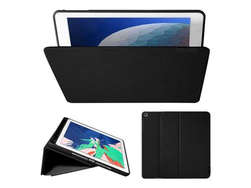 Laut PRESTIGE FOLIO - Étui à rabat pour tablette - cuir artificiel, polyuréthanne thermoplastique (TPU) - noir - 10.2 - pour Apple 10.2-inch iPad (7ème génération)