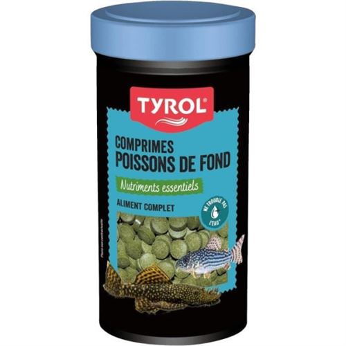 Comparer les prix de Aliment complet en comprimés TYROL 362890 Poissons de fond 250 ml