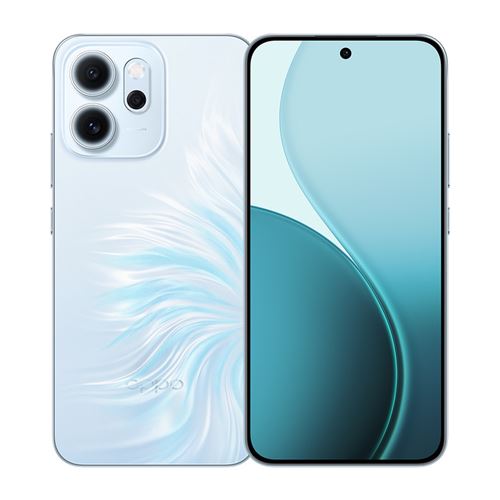 OPPO Reno14 F 5G 12Go RAM 256Go Bleu Écran 6.57 AMOLED IA caméra UK Chargeur avec Adaptateur UK vers FR