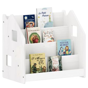 Petite bibliothèque 2 portes en pin massif