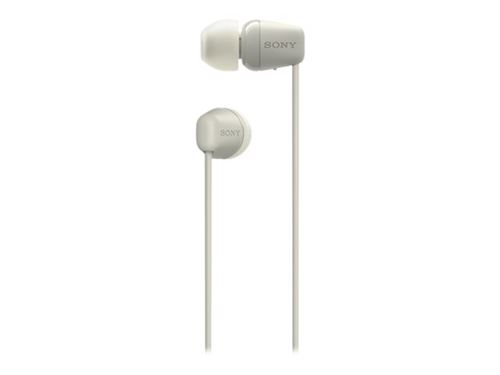 Ecouteurs intra-auriculaire tour de cou sans fil Bluetooth Sony WI-C100 Beige
