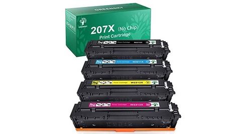 Greensky 207x cartouche de toner compatible pour hp 207x 207a pour hp color laserjet pro mfp m283fdw m283fdn m282nw m255dw m255nw pour w2210x w2211x w