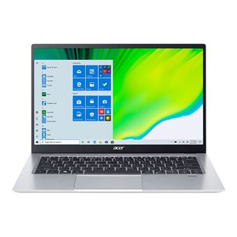 Acer Swift 1 SF114-34 - Intel Celeron - N5100 / jusqu'à 2.8 GHz - Win 11 Home in S mode - UHD Graphics - 4 Go RAM - 128 Go SSD - 14" IPS 1920 x 1080 (Full HD) - Wi-Fi 6 - Argent pur - clavier : Suisse Allemand