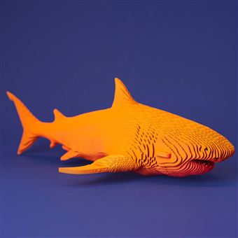 Cartonic - Puzzle 3D Requin - Naturel -