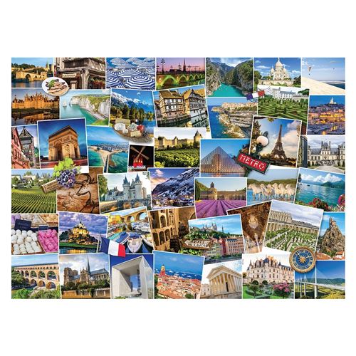 Puzzle Eurographics - Globetrotter France, 1000 pièces