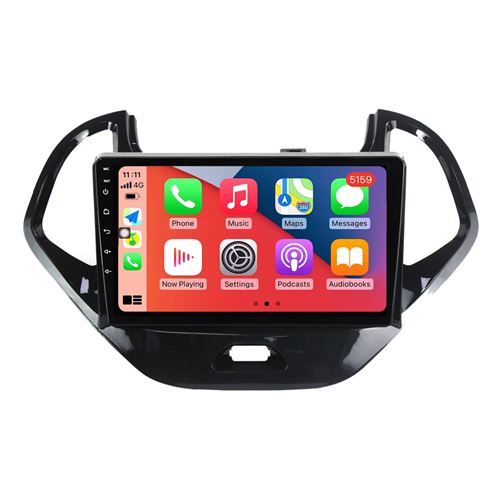 Autoradio Multimédia RoverOne Android 2Go RAM 32Go ROM GPS pour Ford Figo 2015-2018 CarPlay Android Auto