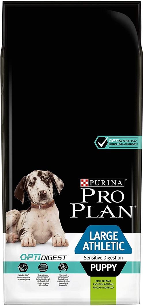 Comparer les prix de PRO PLAN Sensitive Digestion Large Athletic Puppy à la Agneau- Croquettes pour chien-