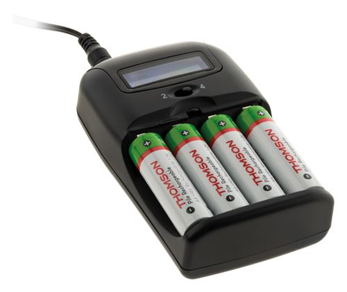 Thomson - Chargeur de piles - Rapide - AA et AAA - Écran LCD - Image 2