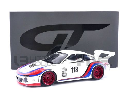 Voiture Miniature de Collection GT SPIRIT 1-18 - PORSCHE 911 / 997 - Old New Body Kit - White / Blue / Red - GT796