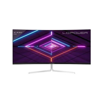 Écran PC LC-Power LC-M34-UWQHD-100-C-V 34 LCD QHD 100Hz Adaptive Sync HDMI Blanc
