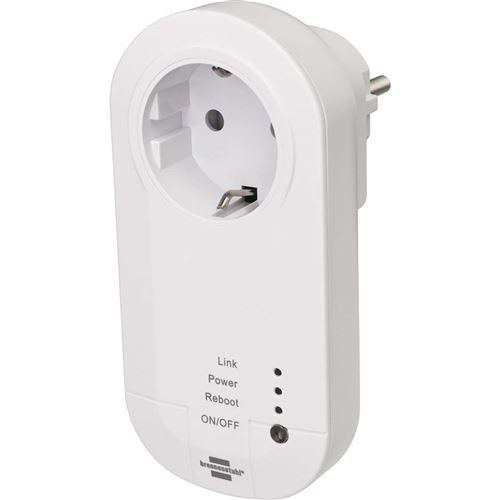 Brennenstuhl Connexion de prise Wifi avec émetteur Blanc