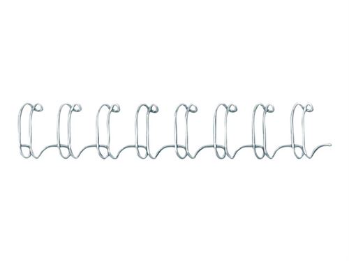 Fellowes - 14 mm - 34 anneaux - A4 (210 x 297 mm) - 130 feuilles - argent - 100 unités fil de ligature - pour Fellowes Galaxy E, Galaxy Wire, Quasar 130