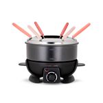 Appareil à Fondue Little Balance 6 Personnes - Caquelon Inox 1.8 L, Compatible Induction, 650 W, 6 Fourchettes