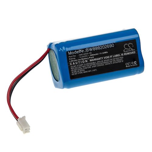 Vhbw Batterie compatible avec Ecovacs W950 aspirateur, robot électroménager (800mAh, 14,8V, Li-ion)