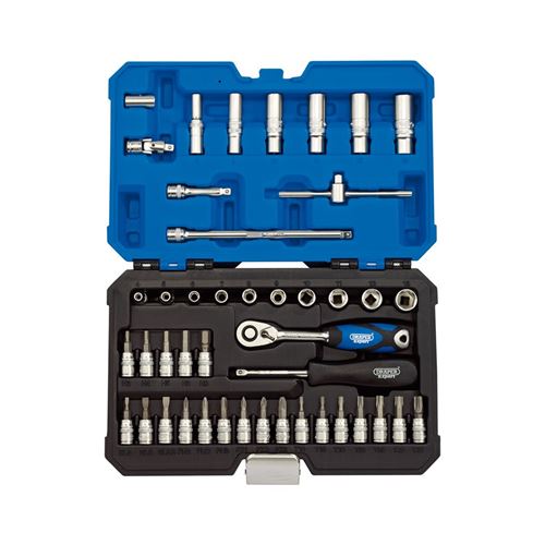 Coffret douilles & cliquet 1/4’’ DRAPER métrique (44 pièces)
