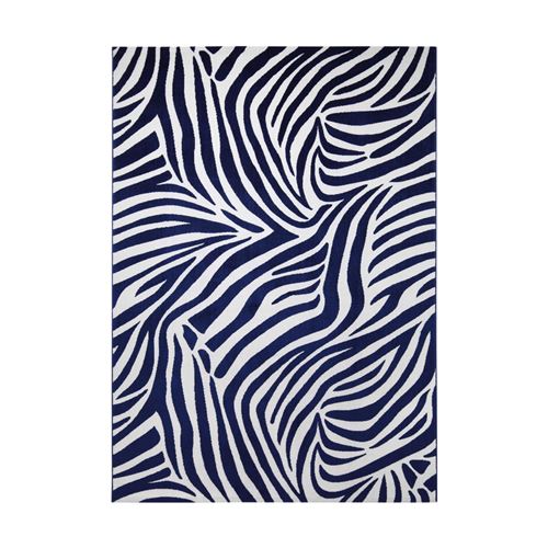 Tapis bleu tufté mécanique pour chambre zebra