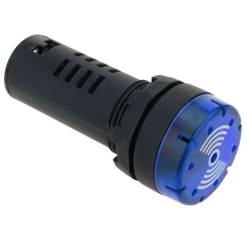 Buzzer 22mm 220 VAC pour panneaux de commande signal sonore bleu