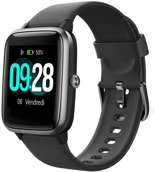 Montre connectée Femme/Homme/Enfant, T&T, Noir