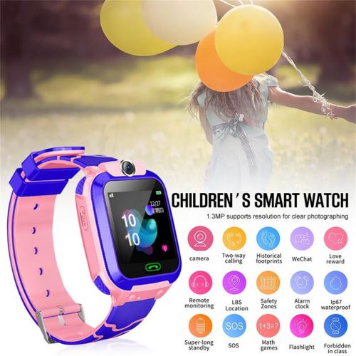 Whitebla®Enfants GPS Smartwatch1.44 pouces anti-perte intelligente pour les enfants  Montre Filles Garçons W519 - Montre connectée à la Fnac