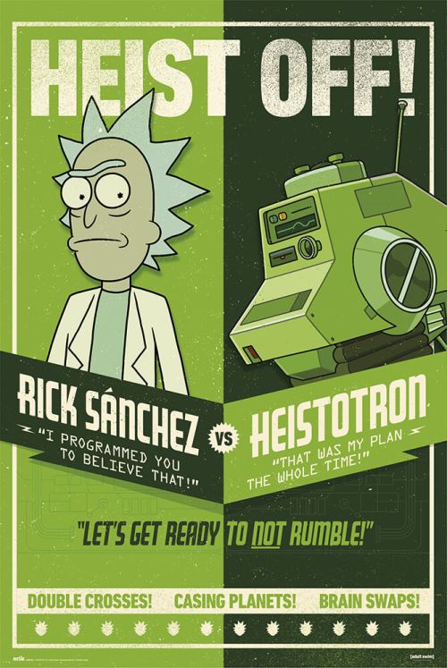 Affiche Rick & Morty Season 4 Heist Off