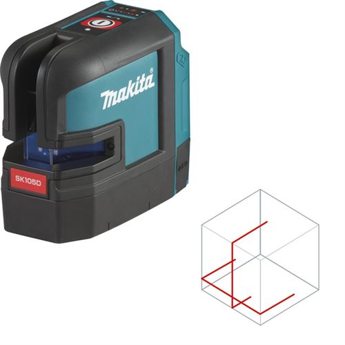 Niveau Laser Makita Laser Croix 25 M 12 V Cxt Li-Ion Makita - En Sacoche - Sk105Dz