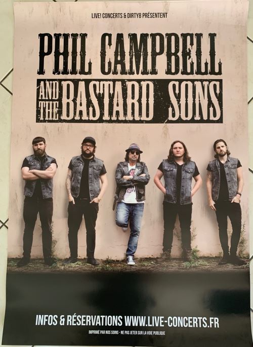 Phil CAMPBELL and the Bastard Sons - Tour 2019 - AFFICHE