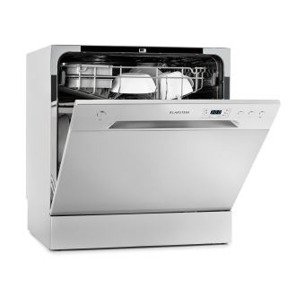klarstein amazonia 8 lave vaisselle pose libre largeur 55 cm profondeur 49 5 cm hauteur 59 cm argent lave vaisselle achat prix fnac