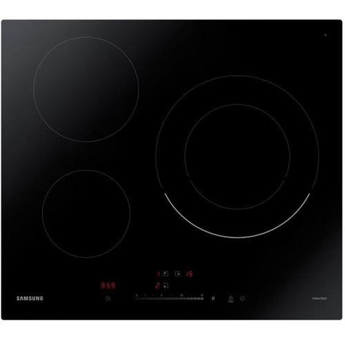 Table De Cuisson à Induction 60Cm 3 Feux 7200W Noir Samsung Nz63R3727Bk