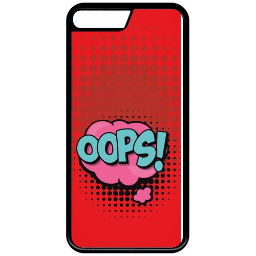 Coque Apple Iphone 7 Oops Fond Rouge