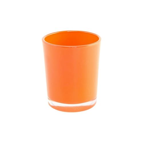 bougeoir corail brillant 5.6x6.5cm