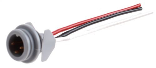 Gazelle fiche batterie 3 points 20 mm grise